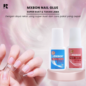 nail glue mxbon lem kuku palsu aksesoris