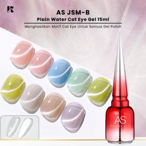 as plain water cat eye jsm b nail art