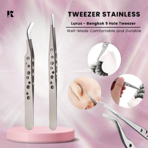 pinset lurus bengkok untuk eyelash extension