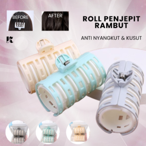 roll rambut besar + penjepit