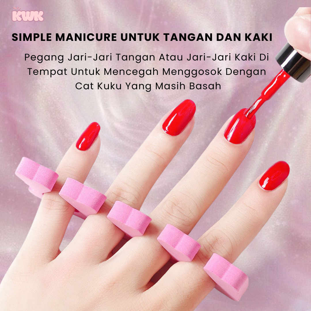 pemisah jari manicure nail art pemisah jari manicure nail art
