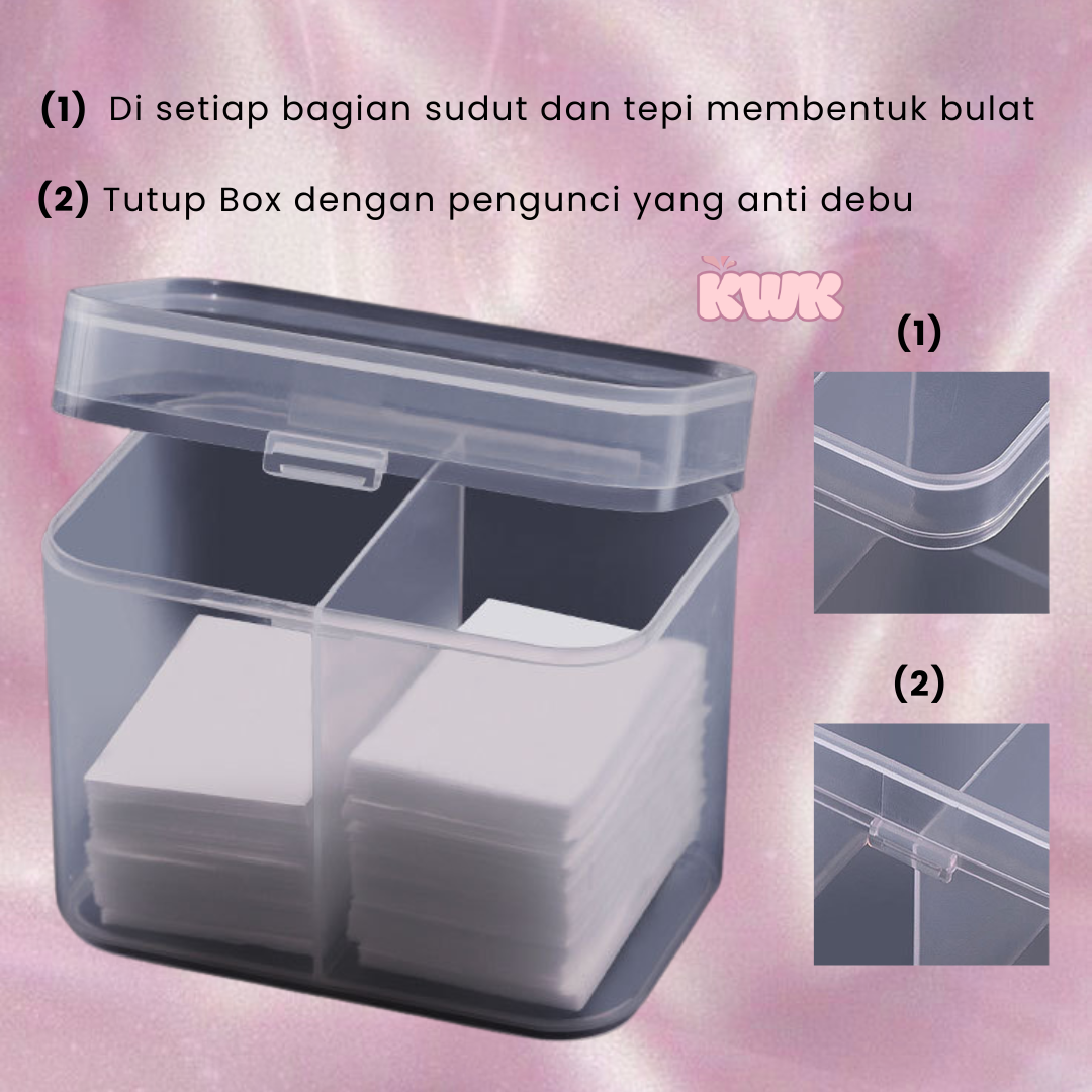 box kotak kapas lint free nail art box kotak kapas lint free nail art