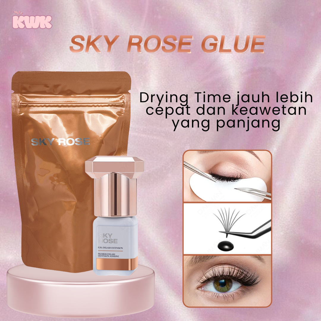 New! Sky Glue Rose Sky Glue Red Eyelash Extension - Image 4