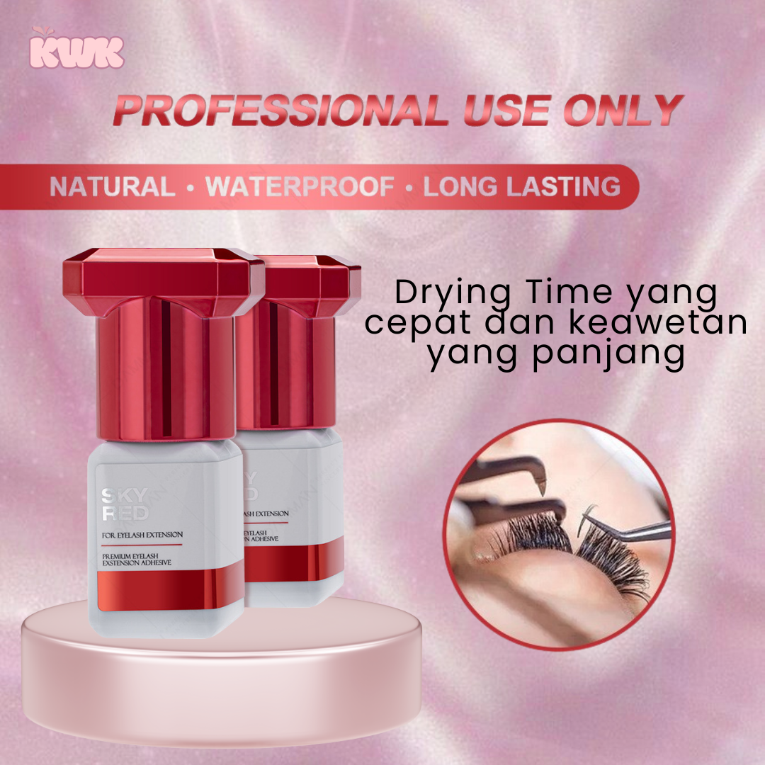 New! Sky Glue Rose Sky Glue Red Eyelash Extension - Image 5