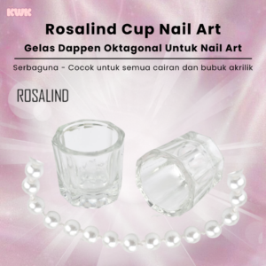 gelas cup nail art rosalind